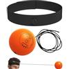 Generic Palla riflessiva - con fascia traspirante morbida elastica divertente | Home Boxing Reflex Ball Punching Game, per giocatori principianti Allenamento Fitness MMA Proficiency Miglioramento