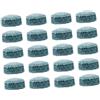 Okiyakusama 20 Pezzi Puntali da Biliardo Cuoietti di Ricambio Accessori Parti di Riparazione E Teste in Pelle PU per Lunga Durata Adatti per Giocatori di Snooker, 13.5 Mm