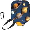 CNTDBU Solar System Planets - Custodia per pagaia in neoprene con tasca a rete, moschettone per borsa da palestra