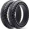 Monuary 2 Pezzi Ruota 50/75-6.1 Monopattino Elettrico, Copertone Monopattino 8 1/2 x2, Gomma Piena Pneumatici 8.5x2 Compatibile con Xiaomi M365/Pro 2/3/3 Lite, Gotrax GXL V2/XR/APEX