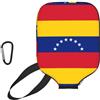 CNTDBU Custodia in neoprene con bandiera del Venezuela, con tasca in rete, moschettone per borsa da palestra