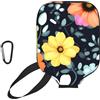 CNTDBU Custodia per pagaia in neoprene con tasca a rete, moschettone per borsa da palestra con bellissimi fiori colorati