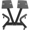 NoneDanGee Supporto per manubri compatto, regolabile in metallo, multifunzione, con ruote universali, supporto per pesi fino a 50 kg, 67 x 46 x 54 cm