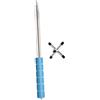 Generic Stecca da Biliardo con Punta a Ponte, Supporto per Stecca da Biliardo, Porta Stecche da Snooker Portatile, 1 Asta 2 Croce Alta
