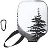CNTDBU Moon Pine Tree - Custodia per pagaia in neoprene con tasca a rete, moschettone per borsa da palestra