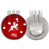 no/no Red White Angel Happy Valentine's Day Golf Ball Marker Hat Cap Clip smalto magnetico