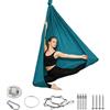Wekuw Tessuto Aereo Yoga Set per Adulti, 200 KG Amaca e Altalena per Yoga Aerea, 280x150CM, Tessuti Aerei Incluso Hardware di Installazione Completo per Danza, Pilates, Stretching Corporeo (Cielo blu)