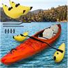 VSAQLNWZ Stabilizzatore a Braccio per Kayak, Doppia Valvola Gonfiabile Kayak Float, Uso Versatile Kit Stabilizzatore Gonfiabile per Kayak E Barche con Fori,White