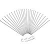 MEYTXOA Raggi per Bicicletta 24 Raggi for Bicicletta da 255 mm, 275 e 289, nippli in Acciaio for Cerchi 27,5/26/29 Pollici(85MM)