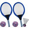 Generic Set per bambini Badminton - 1 coppia Lightweight Kids Rackets with Shuttlecock | Outdoor Educational Ball Sport Toy for School, Kindergarten, Backyard, Park, Beach, Family Play and Physical Developm