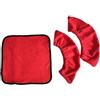 Lljsszr Coprilame per Pattini da Ghiaccio, Copripattino con Asciugamano, Protezioni Portatili per Pattini, Rosso