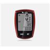 AHOLUX Computer per bicicletta senza fili, tachimetro LCD con retroilluminazione, impermeabile, contachilometri, velocità e temperatura, nero/rosso (nero)