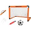 APLVFFZH Porta da Calcio Portatile con Picchetti per attività, Arancione 120x80 cm