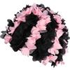 IDEANATEGRATE Cuffia da Nuoto Riutilizzabile e Antiscivolo a Forma di Petali di Fiore Donna in Nylon Nero per Piscina e Mare