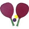 SHOP-STORY Set da tennis da spiaggia, 2 racchette in plastica, 50 cm, con 2 palline in schiuma e custodia per il trasporto, per bambini dai 3 anni
