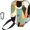 CNTDBU Mid-Century - Custodia per pagaia in neoprene con tasca in rete, moschettone per borsa da palestra