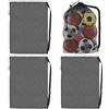 DUINIU Borse Portaoggetti In Rete A 3 Sfere, Borsa Da Tennis Oversize Con Coulisse, Custodia Portatile Per Articoli Sportivi, Adatta Per Basket, Calcio, Pallavolo.