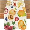 palasasa Runner da Tavola Frutta Lino Lavabile Rustico Tovaglia Runner Decorazione Primavera Estate per Tavolo da Pranzo per Sala da Pranzo Picnic Interni Vacanze Feste Cucina Cene di Eventi 40x180cm