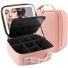 Frilla Borsa per cosmetici, organizer portatile per trucco, borsa da donna per cosmetici e trucco con specchio, trousse per il trucco, borsa per cosmetici con specchio, borsa da viaggio - GLAMANIA, Colore