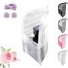 Generic Borsa da toilette in piedi, borsa da toilette portatile leggera da viaggio con multi-scomparti, borsa per il trucco in piedi da appendere, in rete EVA, senza polvere, con cerniera, per casa e vacanze