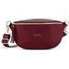 Expatrié Marsupio Donna Rosso - Alice Medium - Borsa per Festival, Viaggi e Uso Quotidiano In Pelle Vegana - Piccolo Borsello Elegante alla Moda - Impermeabile