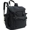 VINTIKA Zaino vintage in tela, 100% cotone, stile militare, con tasche laterali, per lavoro, viaggi, scuola, Nero