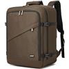KONO Zaino da Viaggio 44x33x20cm Bagaglio a Mano per aereo Zaino Porta pc Borsa da Cabina Easyjet per Sotto il Sedile Zaini Travel Bag, Marrone