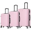 CELIMS - Set Valigie Rigide 3 Pezzi | Valigia Cabina + Valigia Media + Grande Valigia | 55 x 35 x 22 cm + 65cm + 75cm | Set di 3 Valigie | Rosa Pallido