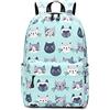 Wadirum Zaino leggero per bambini Borsa per libri di scuola carina per bambini Gatto