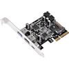 Silverstone Scheda pci usb Silverstone SST-ECU05, 1x USB3.1 Typ-C + 2x USB3.0 + 2x intern U