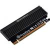 Silverstone Adattatore savio Pci-E Silverstone SST-ECM23 PCI-E x4 su M.2 con dispositivo di raffreddamento Nero