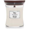 Woodwick Hourglass Candles White Teak 275g - Candela Profumata