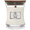 WOODWICK Hourglass Candles White Teak 85g - Candela Profumata