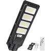 YOJZMA 384 LED Lampada Solare per Esterni, IP66 Impermeabile con Sensore di Movimento e Telecomando, 6000K Luci di Sicurezza dall'Imbrunire all'Alba per Cortile, Parcheggio, Area Commerciale