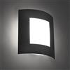 Qazqa emmerald - Appliques Moderno - 1 luce - H 260 mm - Grigio scuro - Moderno - Illuminazione esterna