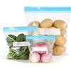 Jasjfasd 70 Pieces Bustine Trasparenti Richiudibili, Sacchetti Freezer, Sacchetti Plastica Gelo, 3 Misure, Etichetta Pre-Stampata, Qualità Alimentare per Conservare, Congelatore, Fruit, Vegetable