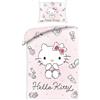 Halantex Hello Kitty Trucco Copripiumino Singolo 140x200 + Federa Rosa Microfibra