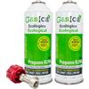 Ralertreik Confezione benzina V2 Gas Refrigerante Ecologico Sostituto R22/R407/R32 e R410A (2 Bottiglie + Chiave)