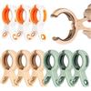 DMNQ Clip per Asciugamano da Spiaggia, 9 Pcs Mollette Telo Mare, Mollette Bucato Grandi Plastica, Grandi Staffe, Spiaggia Forte Mollette, Moda Mollettoni, per Trapunta, Asciugamani, Coperta, Lenzuola