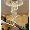 De La -shop Lampadario Moderno, Lampadario di Cristallo Moderno Luna e Stelle a Forma di Spirale Lampadari di Design for lampade for la Lobby lampade di Illuminazione lampade Illuminazione lampadario(Dia60 H240c