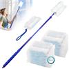sturiz Set di 20 magneti antipolvere per Swiffer, set di ricarica telescopico, con asta telescopica, manico lungo, manico telescopico per peli di animali domestici, contro la polvere e lo sporco