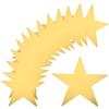 QUARKZMAN 36pz Stelle Oro Ritagli Cartoncino a Doppia Faccia Decorazione Stelle per Parete della Classe Forniture per Feste Notturne al Cinema, 6 Pollici