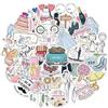 Qpout 50 Pezzi Adesivi Personalizzati Matrimonio Pianificazione Degli Ospiti Di Nozze Album Di Ritagli Adesivi D'Amore Per Adulti Accessori Inviti Per Bomboniere Biglietti Di Auguri Decorazioni