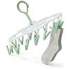 Dorunova Stendi Accessorio Appendi Calzini Per Stendino Calze, Supporto Capi Stendere Stendibiancheria (A Forma Di Fiore, Verde Chiaro)
