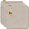 Miqio Design Cuscino per Sedile in Feltro Quadrato con Punte Antiscivolo | 35 cm | Set di 4 | Per Interni ed Esterni | Realizzato in Modo Sostenibile con Bottiglie di PET Riciclate | Cuscini per Sedia