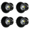 TPMAFF Illuminazione da Incasso a LED, Faretti da Incasso a Soffitto, Angolo del Fascio Regolabile Antiriflesso, 5W, 9W, 12W, CRI90+ COB Downlight, Trasformatore Incluso, Confezione × 4