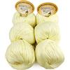woolove Tricot Cafè Set 6 Scintilla - Filato in Puro Cotone Supermercerizzatoe Antipilling - per Maglieria e Uncinetto - Ferri/Uncinetto 3.50/4.50 mm - 6 Gomitoli da 50g (113m) - Giallo Baby 9, 6 Pezzi