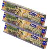 NKlaus 3X Satya Nature Bastoncini di Incenso 45g - Räucherwerk indiano fatto a mano con profumo legnoso e fresco - Per meditazione, consapevolezza e armonia ambientale