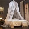 ZIQINPSQ Zanzariera per letto, baldacchino per letto singolo, matrimoniale, king size, zanzariera a cupola per interni ed esterni, letto per bambini e letti per adulti (bianco)