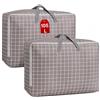 SEPSCO Borse Stoccaggio Vestiti Grande, Immagazzinamento Contenitori Armadio Sottoletto Sacco Piumone Matrimoniale Trasloco Organizer Cambio Stagione per Biancheria da letto Trapunte Cuscini Coperte